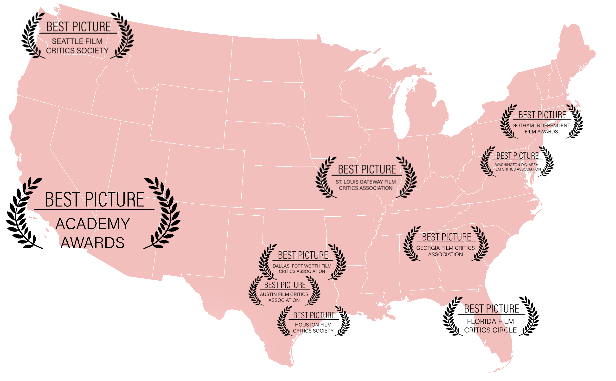 map of awards